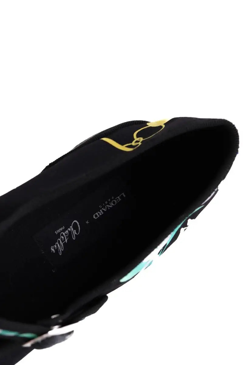 Ballerines Chatelles Furlanes poppi Noir en Tissu