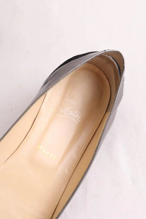 Ballerines Christian Louboutin Argent en Cuir