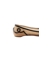 Ballerines Christian Louboutin Beige en Tissu, taille 38 - Seconde Main