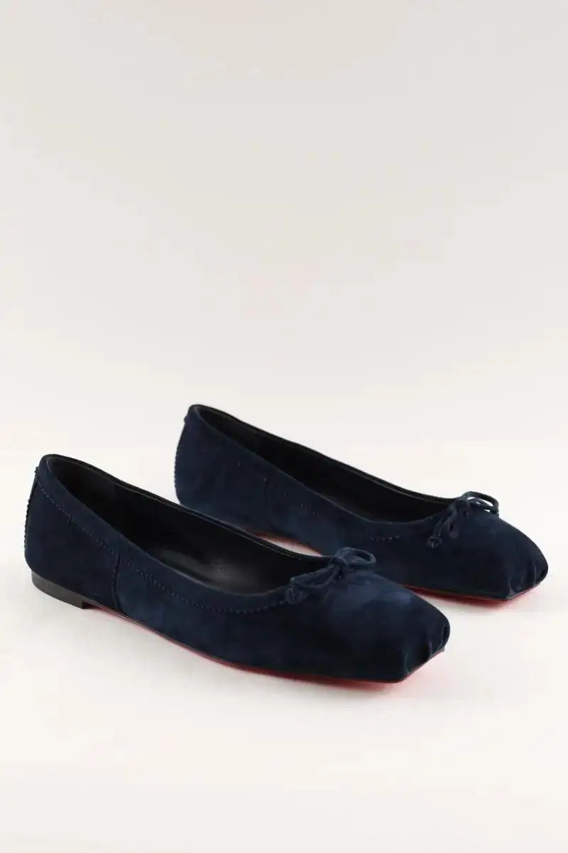 Ballerines Christian Louboutin Bleu en Daim