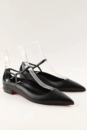 Ballerines Christian Louboutin Noir en Cuir