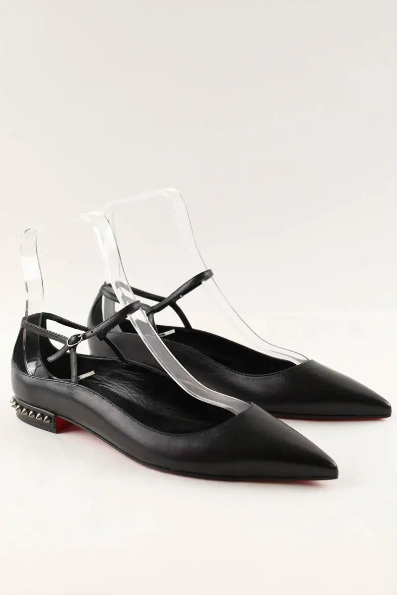 Ballerines Christian Louboutin Noir en Cuir