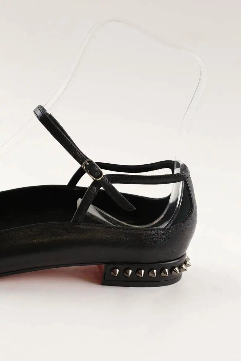 Ballerines Christian Louboutin Noir en Cuir