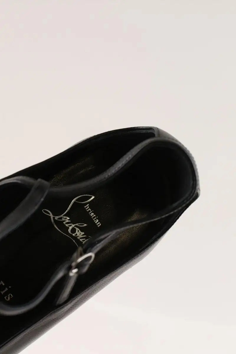 Ballerines Christian Louboutin Noir en Cuir