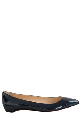 Ballerines Christian Louboutin Vert en Cuir verni, taille 39 - Seconde Main