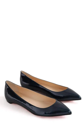 Ballerines Christian Louboutin Vert en Cuir verni