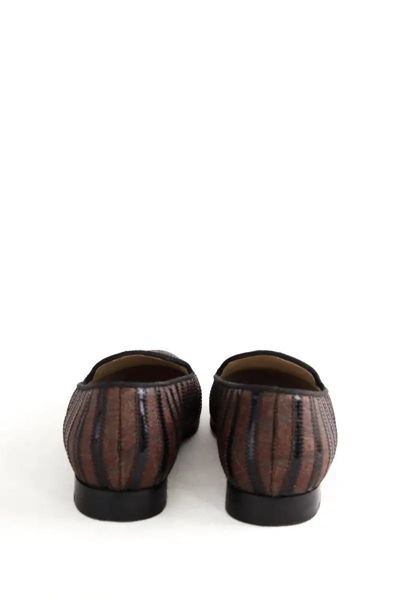 Ballerines Etro Marron en Cuir