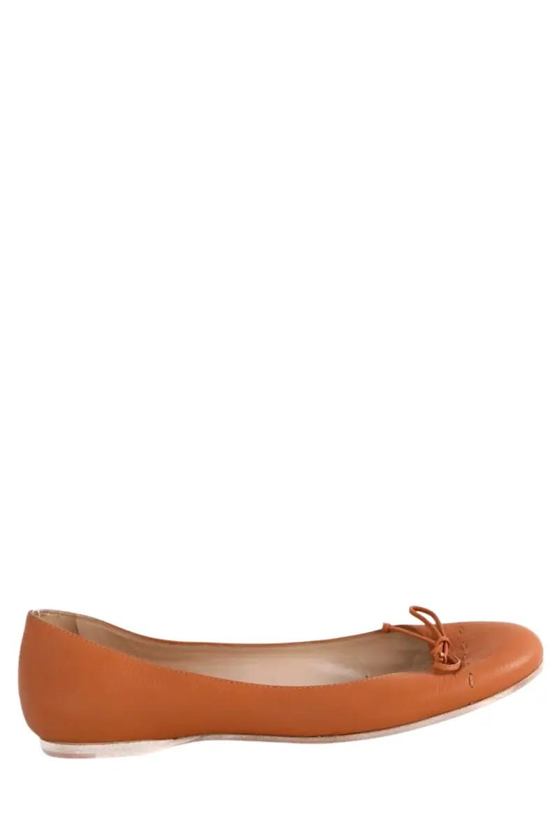 Ballerines Fendi Camel en Cuir, taille 39 - Seconde Main