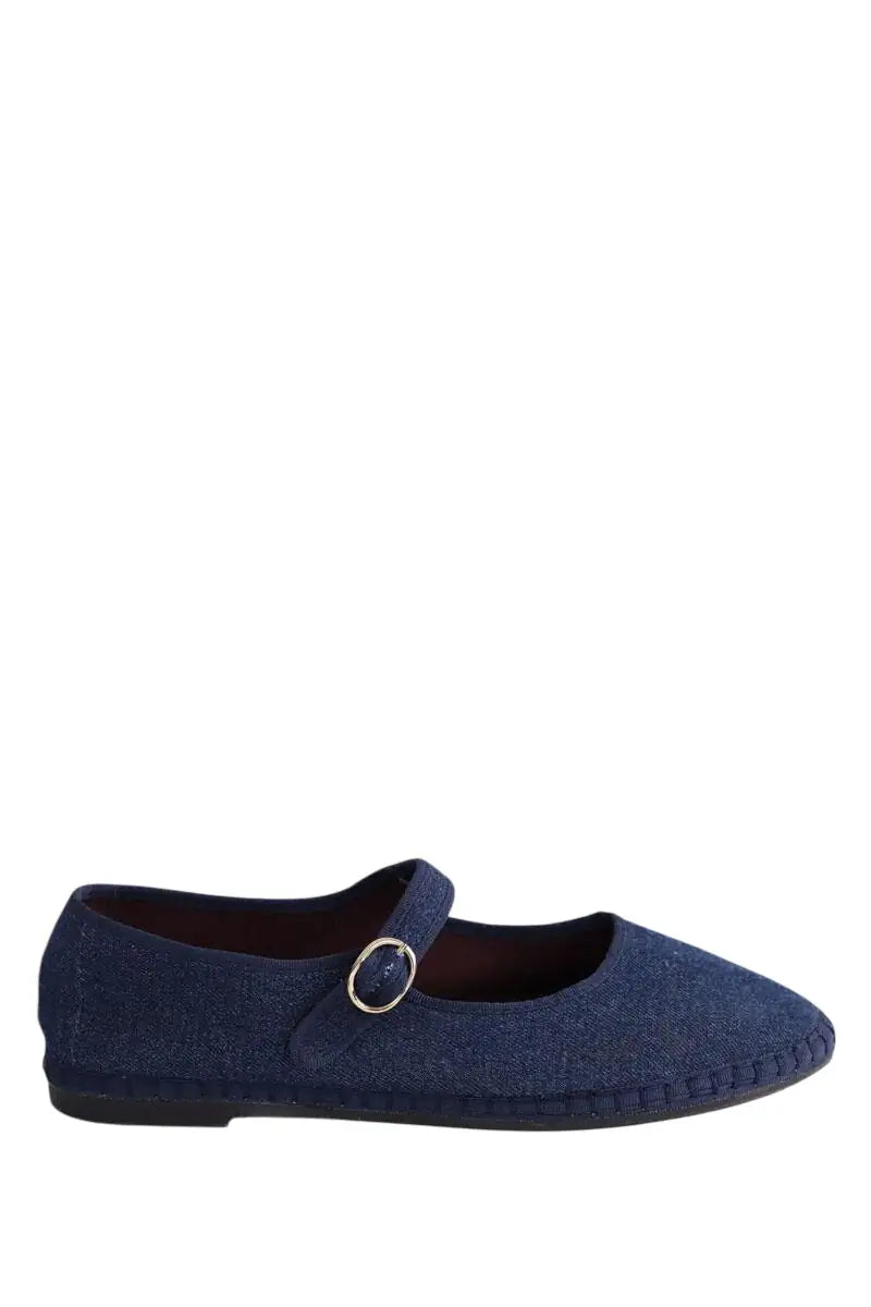 Ballerines Flabelus Marine en Tissu, taille 41 - Seconde Main