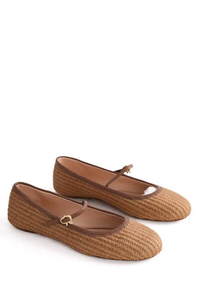 Ballerines Gianvito Rossi Beige en Tissu