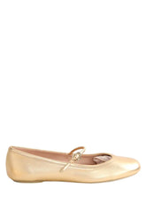 Ballerines Gianvito Rossi Doré en Cuir, taille 39 - Seconde Main