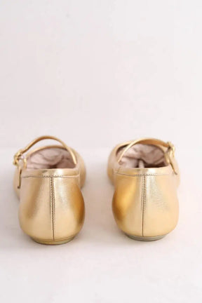 Ballerines Gianvito Rossi Doré en Cuir