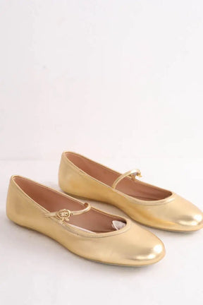 Ballerines Gianvito Rossi Doré en Cuir