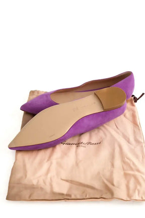 Ballerines Gianvito Rossi Violet en Daim