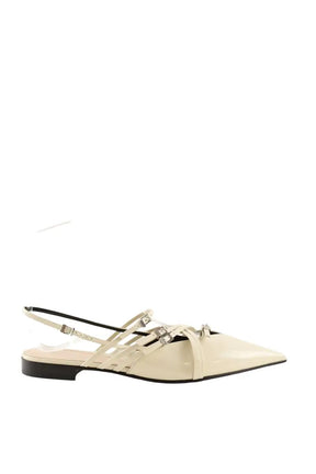 Ballerines Gucci Ecru en Cuir, taille 41 - Seconde Main