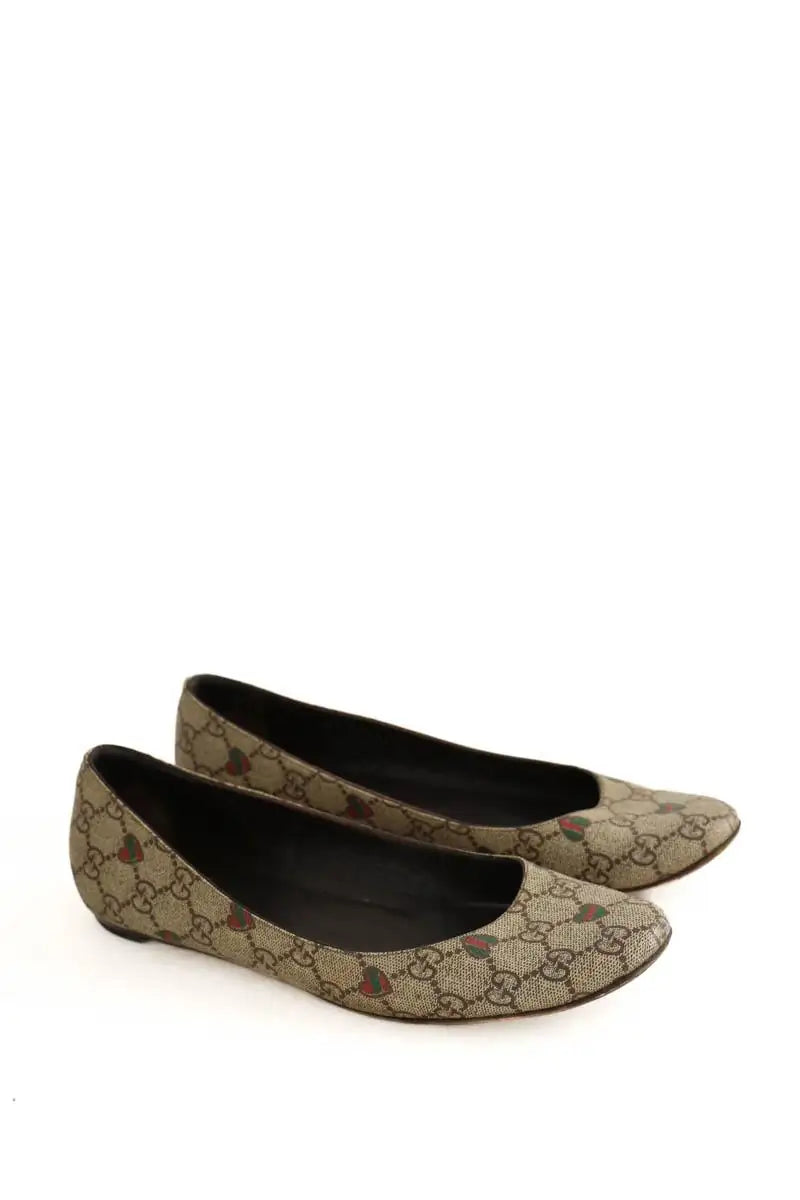 Ballerines Gucci Marron en Cuir