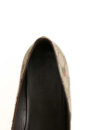 Ballerines Gucci Marron en Cuir