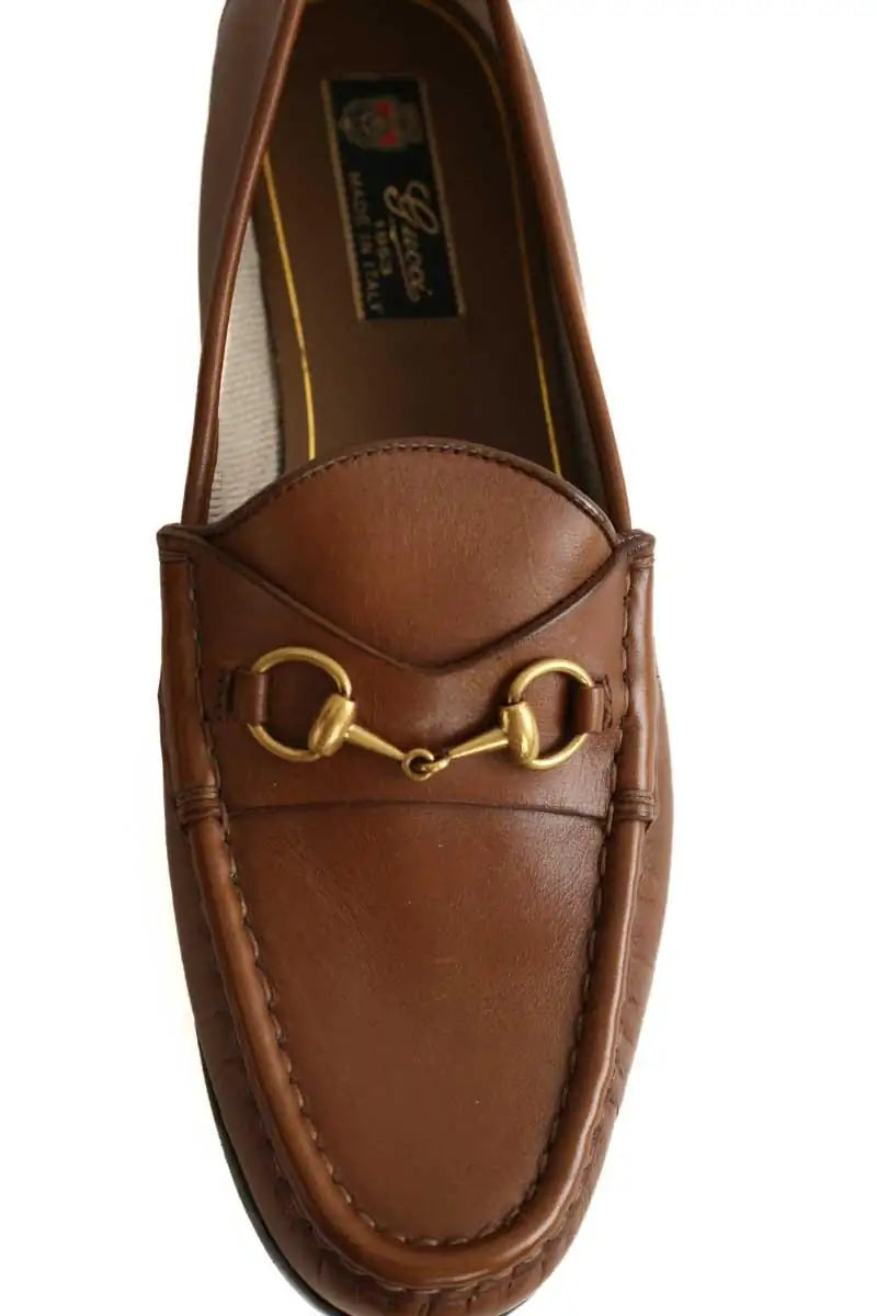 Ballerines Gucci Marron en Cuir