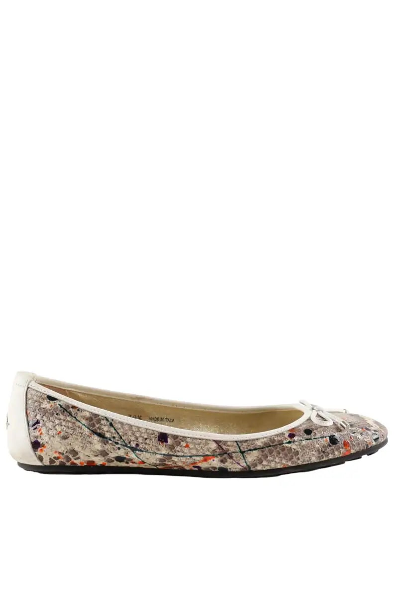 Ballerines Jimmy Choo Gris en Cuirs exotiques, taille 39 - Seconde Main