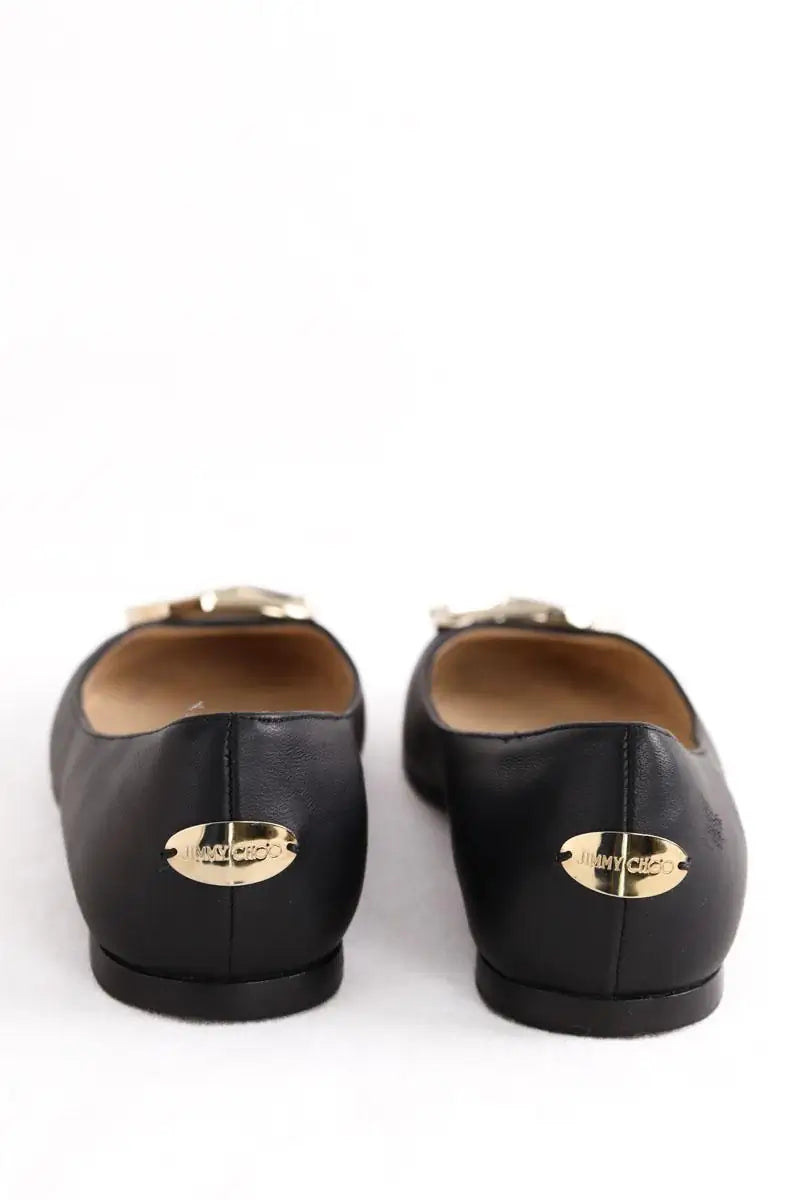Ballerines Jimmy Choo Noir en Cuir