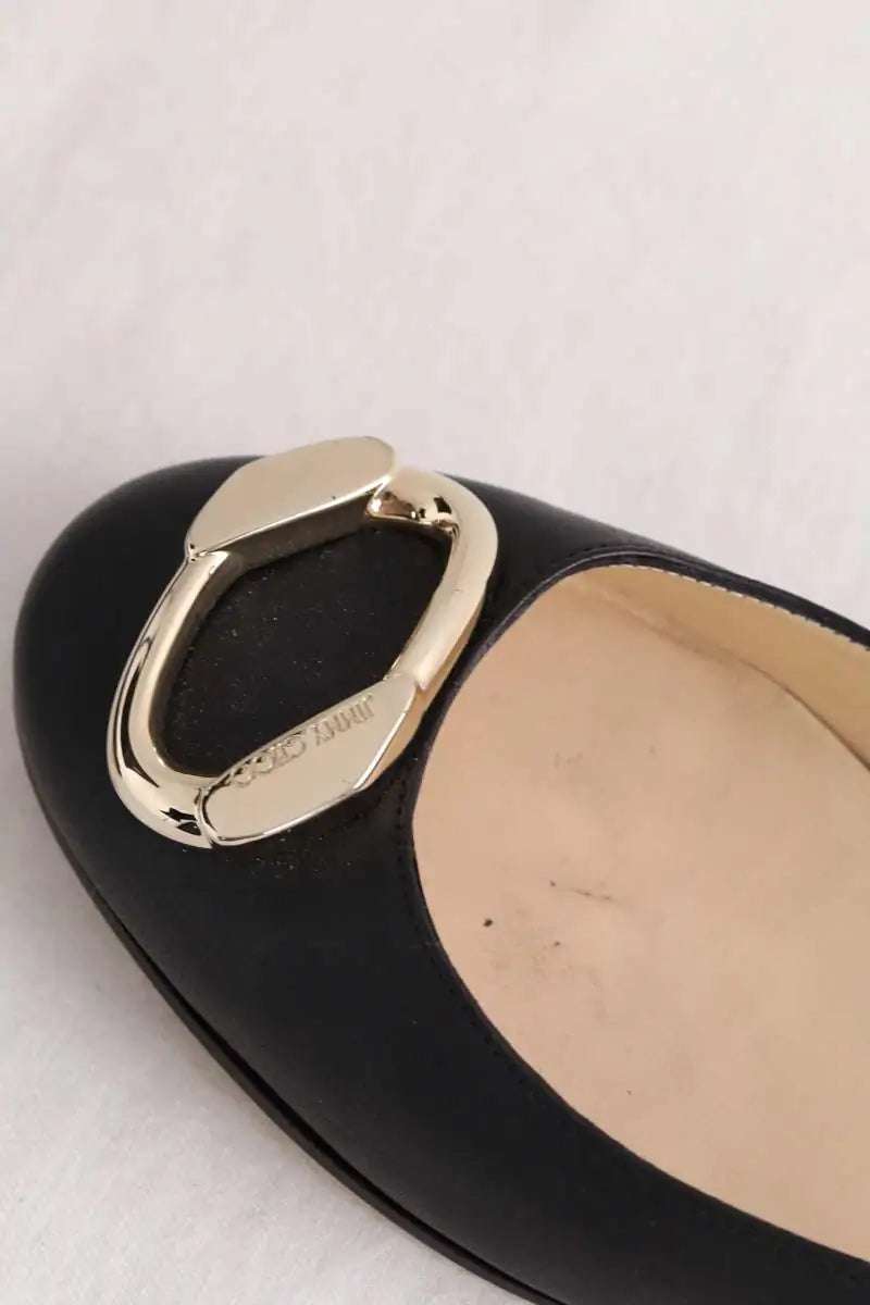 Ballerines Jimmy Choo Noir en Cuir