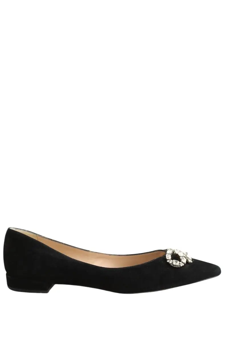 Ballerines LK Bennett Noir en Daim, taille 39 - Seconde Main