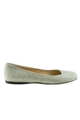 Ballerines Loewe Toy suede ballet flats Vert en Daim, taille 41 - Seconde Main