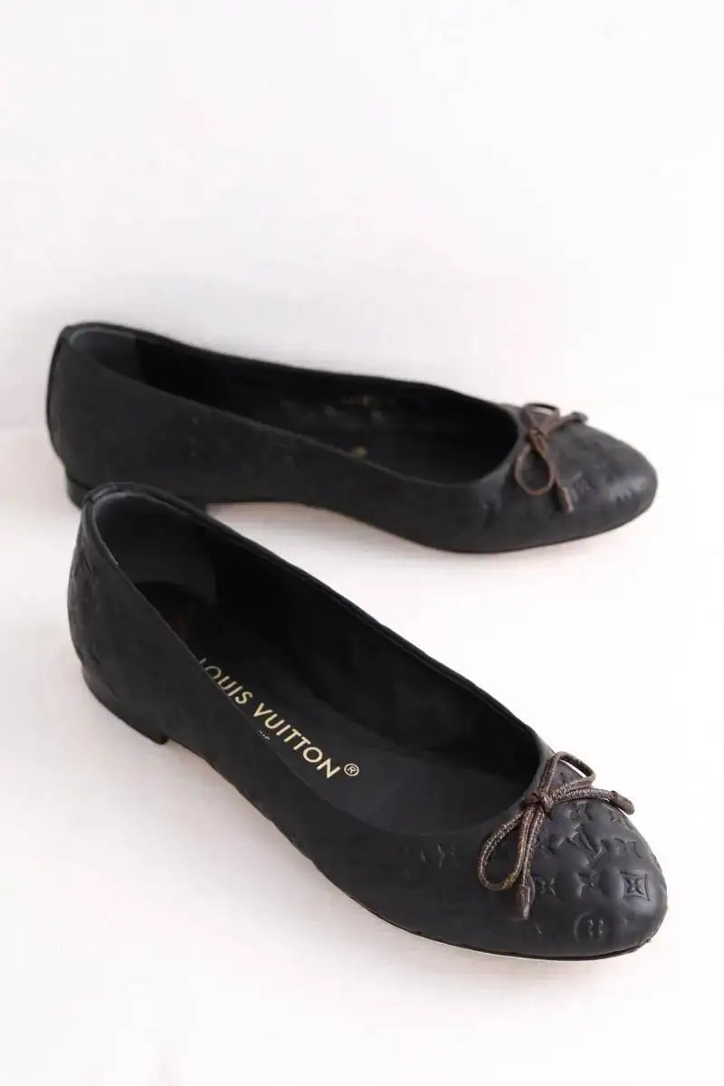 Ballerines Louis Vuitton Noir en Cuir