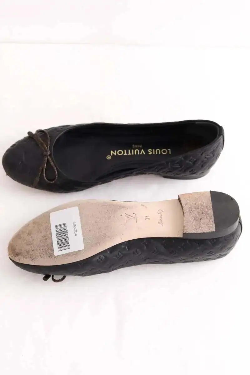 Ballerines Louis Vuitton Noir en Cuir