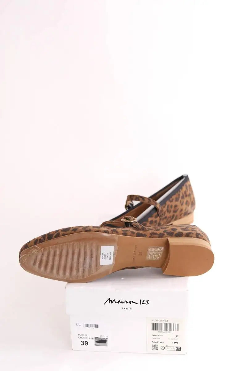 Ballerines Maison 123 Marron en Daim