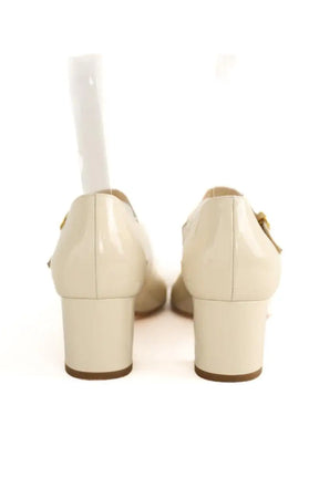 Ballerines Manfield Beige en Cuir verni