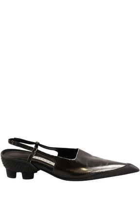 Ballerines Miista Noir en Cuir, taille 37 - Seconde Main