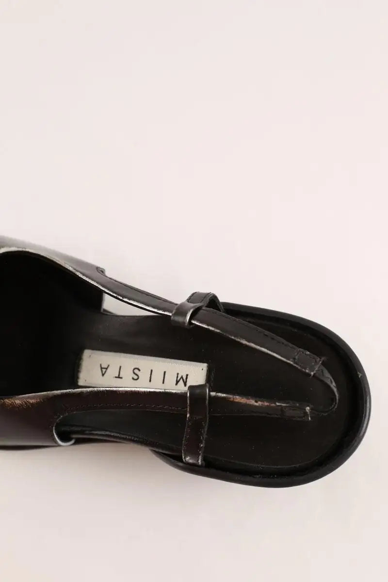 Ballerines Miista Noir en Cuir