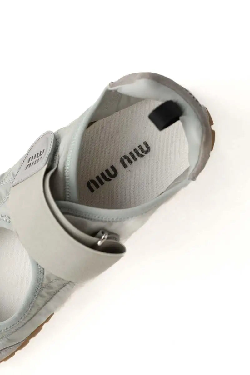 Ballerines Miu Miu Gris en Tissu