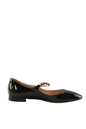 Ballerines Miu Miu Noir en Cuir, taille 38 - Seconde Main