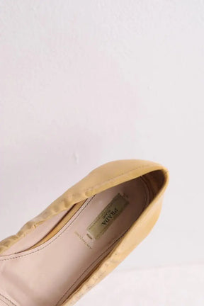Ballerines Prada Beige en Cuir
