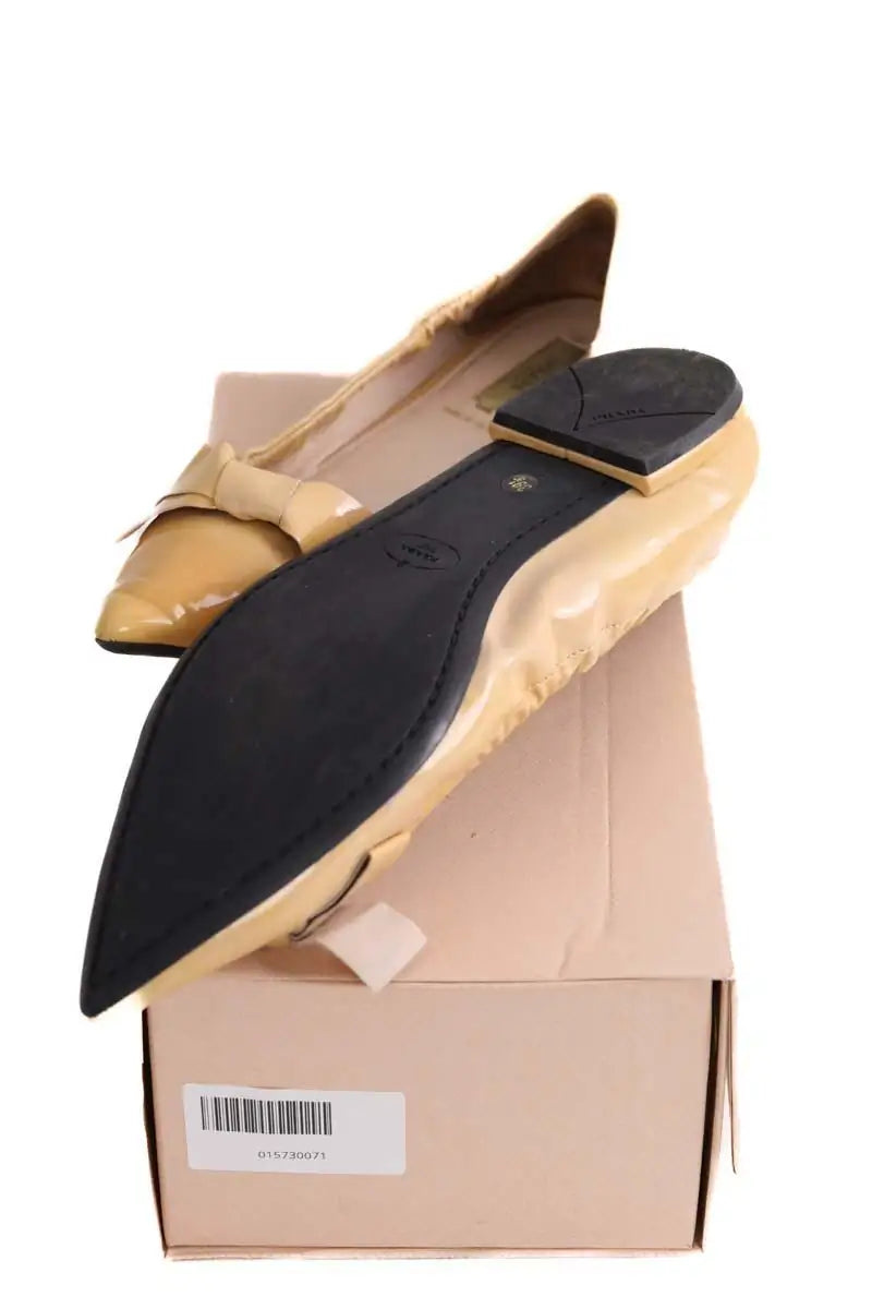 Ballerines Prada Beige en Cuir