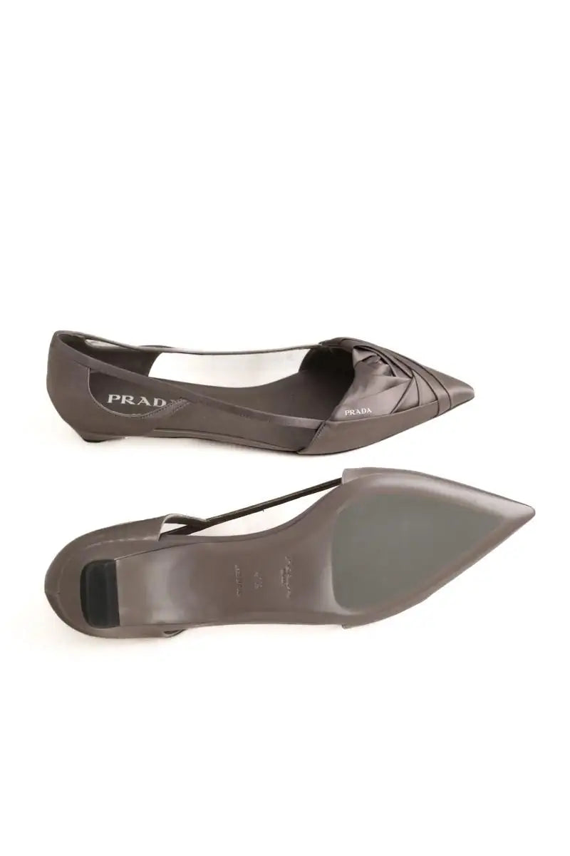 Ballerines Prada Gris en Tissu