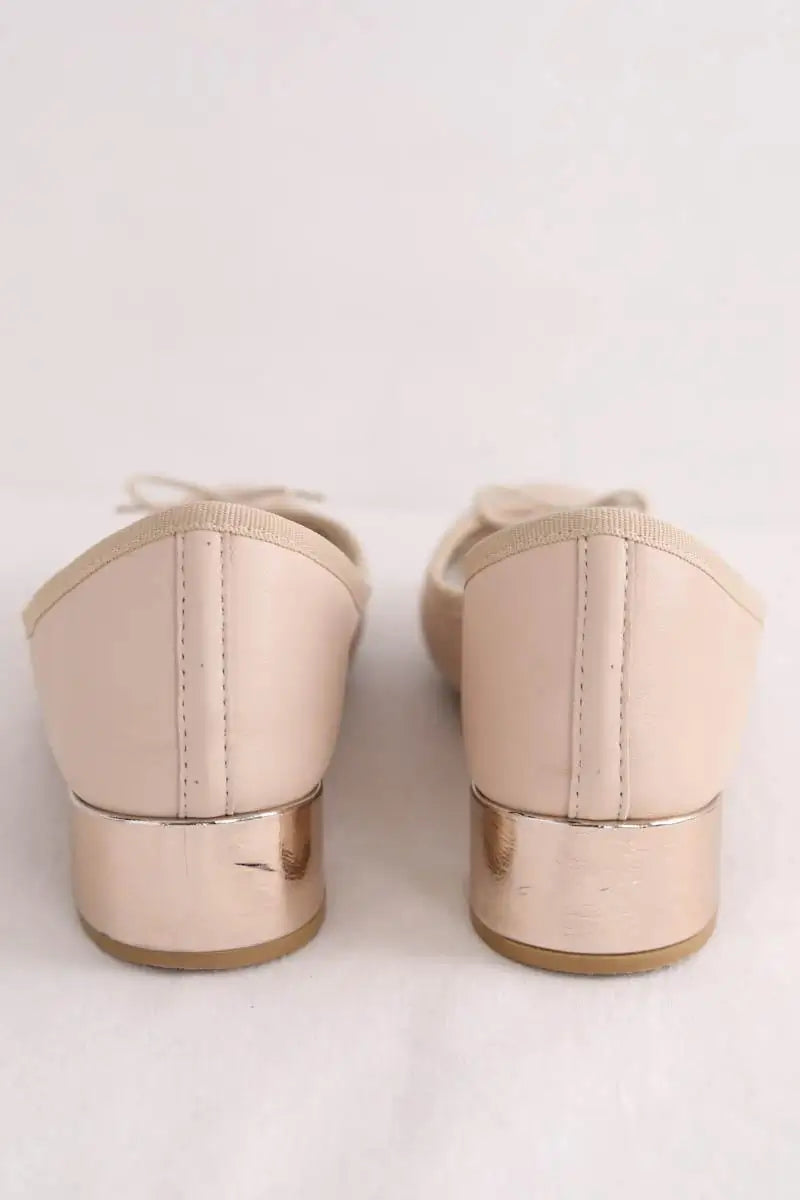 Ballerines Repetto Beige en Cuir