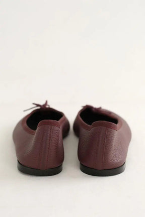 Ballerines Repetto Bordeaux en Cuir