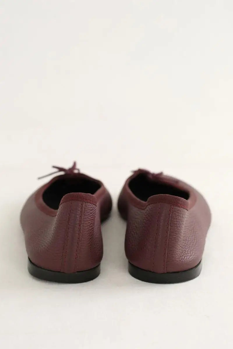 Ballerines Repetto Bordeaux en Cuir