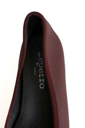 Ballerines Repetto Bordeaux en Cuir