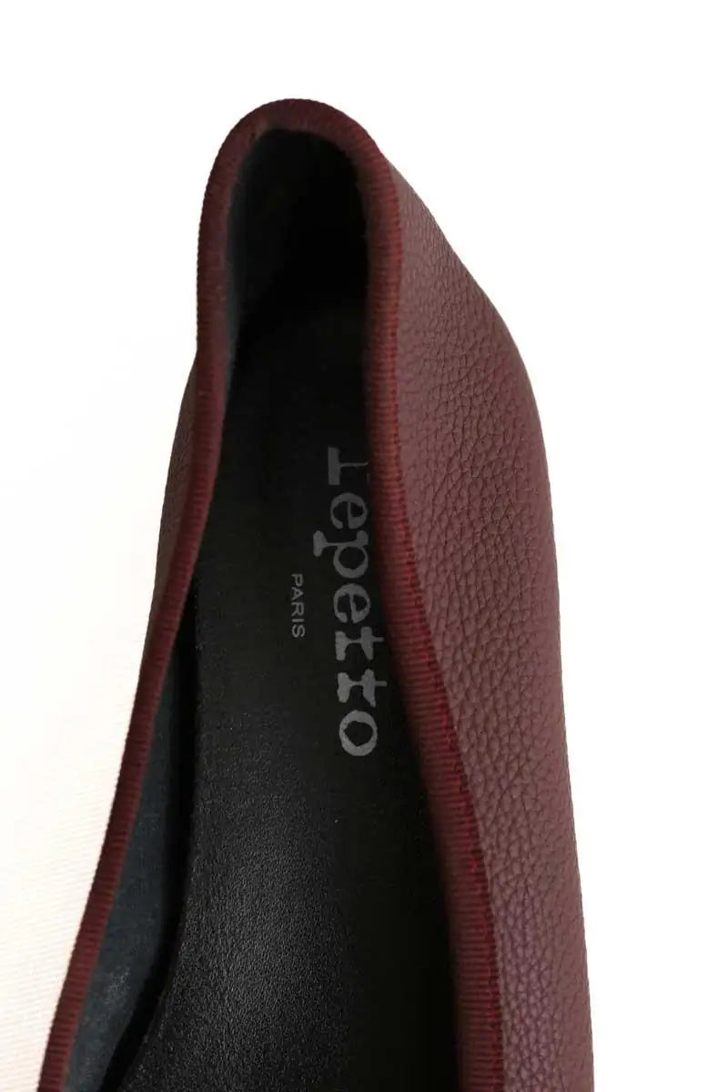 Ballerines Repetto Bordeaux en Cuir