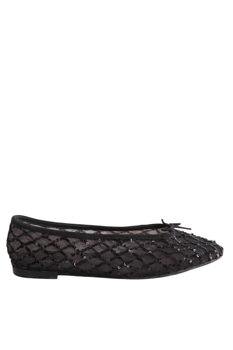 Ballerines Repetto Noir en Paillettes, taille 39 - Seconde Main