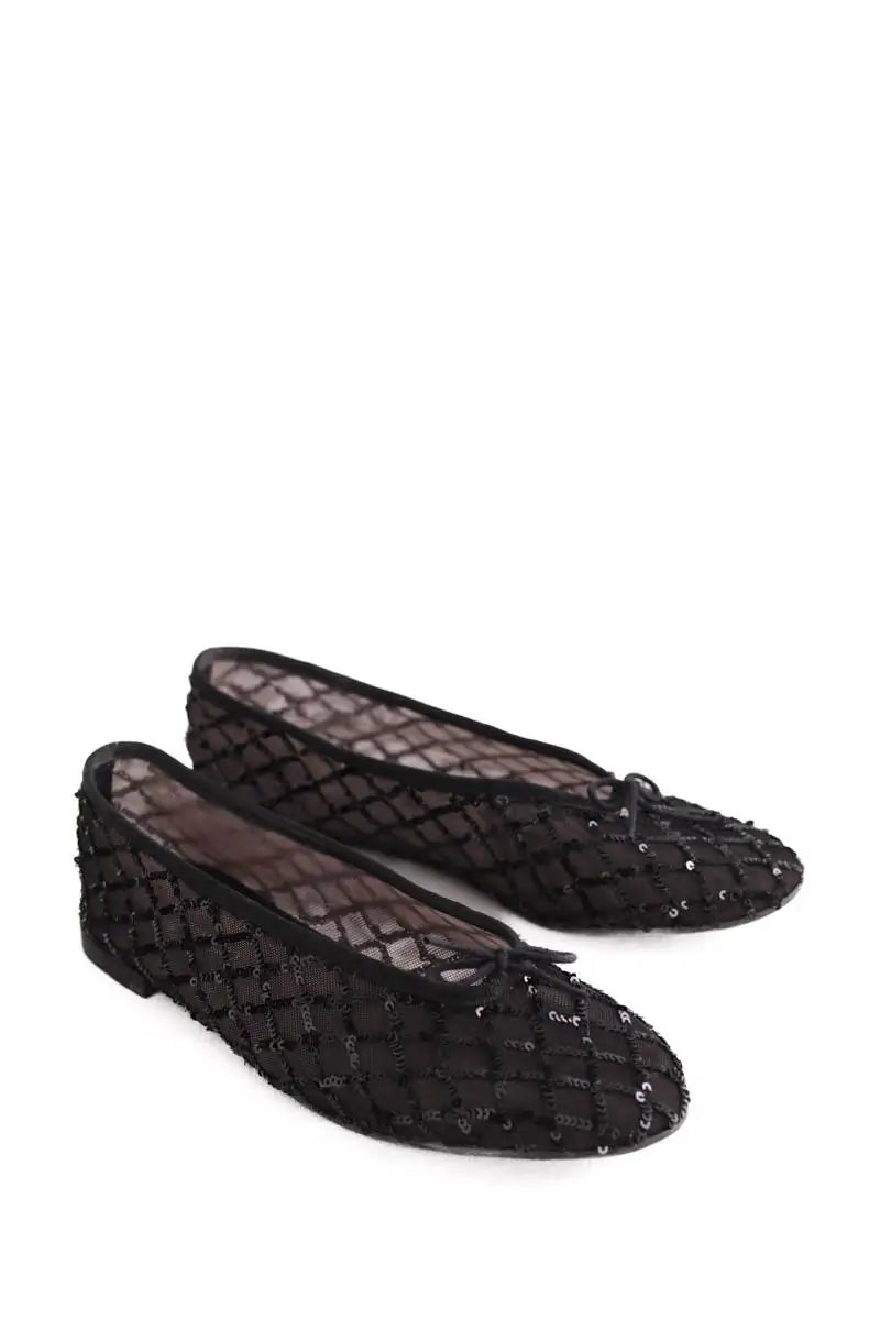 Ballerines Repetto Noir en Paillettes