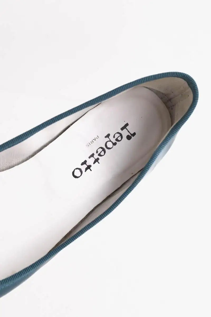 Ballerines Repetto Vert en Cuir verni
