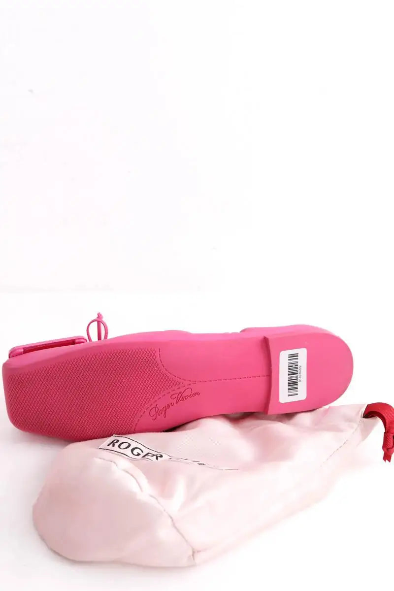 Ballerines Roger Vivier Rose en Cuir