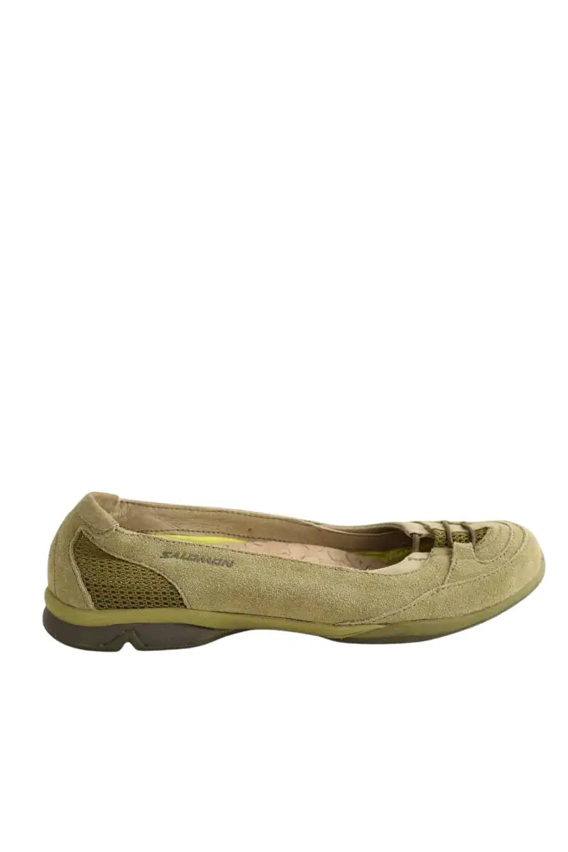 Ballerines Salomon Kaki en Tissu, taille 38 - Seconde Main