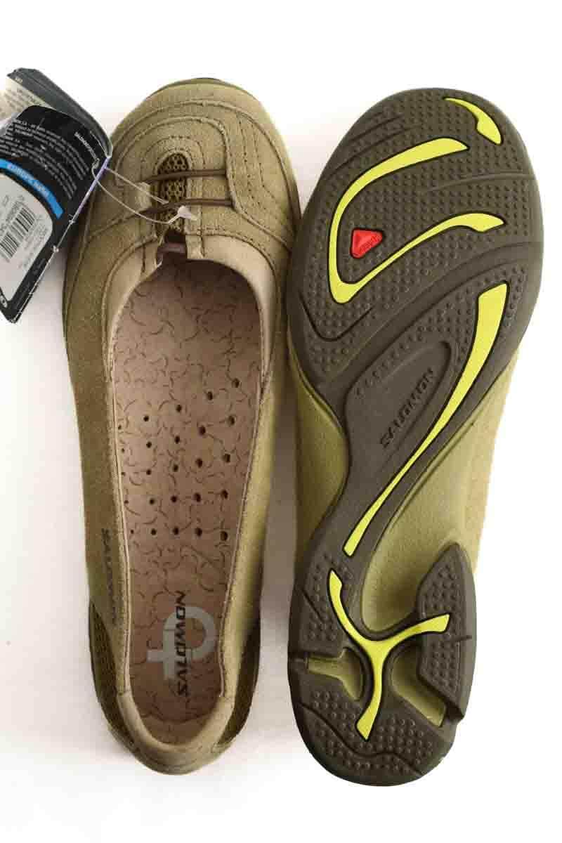 Ballerines Salomon Kaki en Tissu