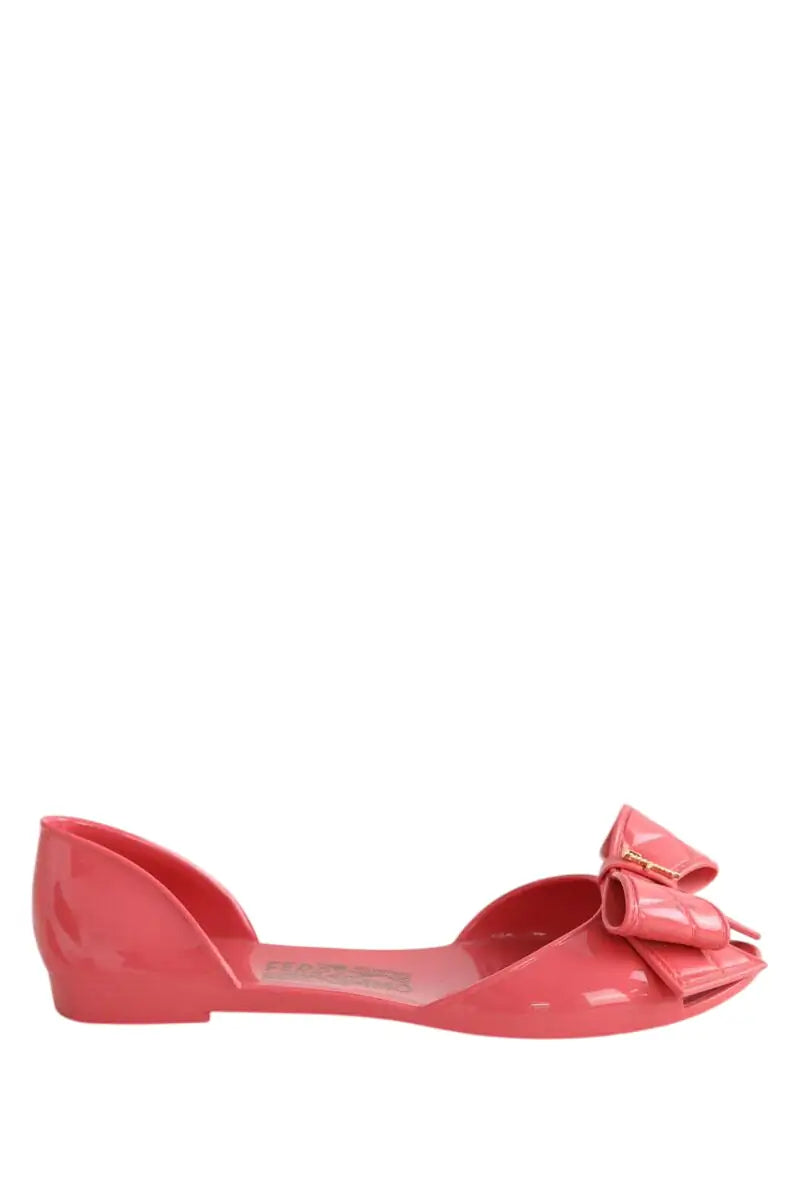 Ballerines Salvatore Ferragamo Rose en Plastique, taille 37 - Seconde Main